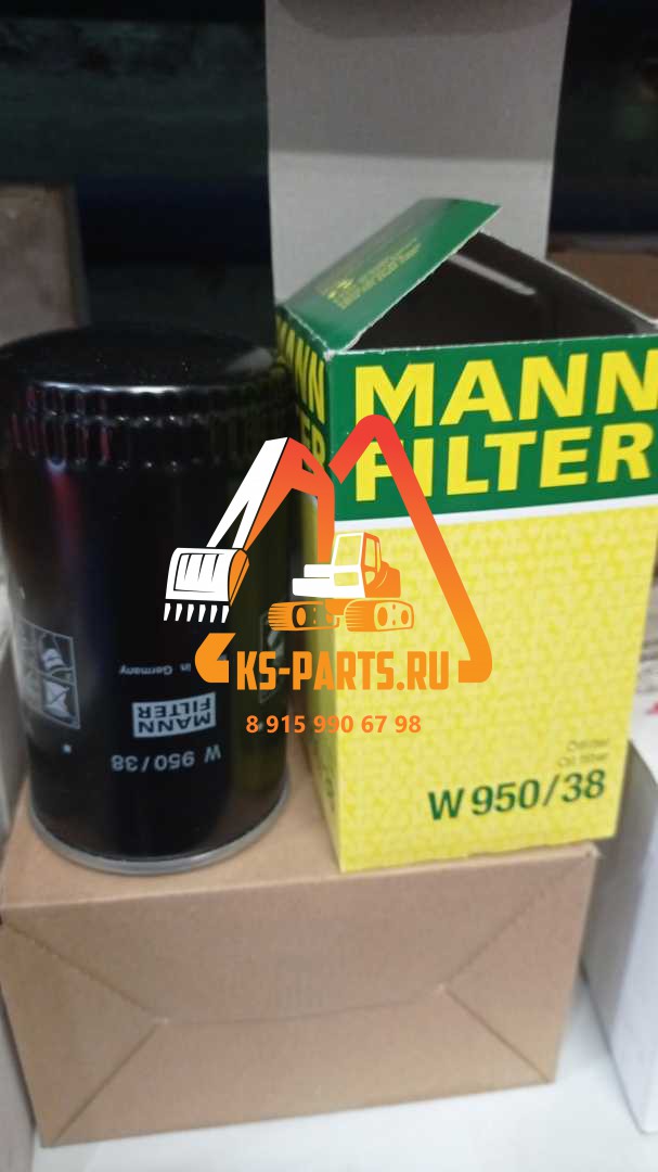 Фильтр масляный MANN W 950/38 Фильтр масляный MANN W 950/38